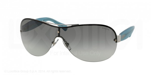 Ralph RA4112 Sunglasses, 306611 SILVER/SATIN AQUA (SILVER)