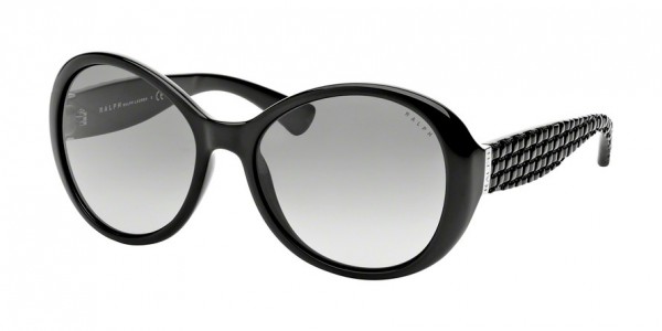 Ralph RA5175 Sunglasses, 50111 BLACK (BLACK)