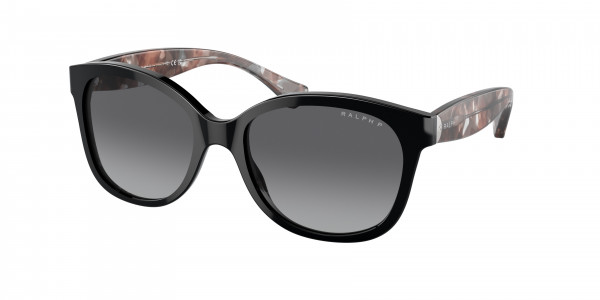 Ralph RA5191 Sunglasses, 5001T3 SHINY BLACK POLAR GRADIENT GRE (BLACK)