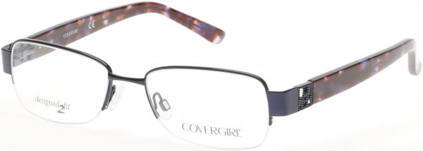 CoverGirl CG0440 Eyeglasses, 091 - Matte Blue