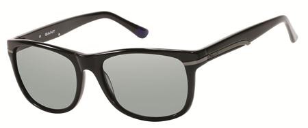 Gant GA-7023 (GS 7023) Sunglasses, C33 (BLK-3) - Black / Solid Smoke Lens