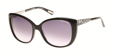 GUESS by Marciano GM-0722 (GM 722) Sunglasses, C38 (BLK-35) - Black / Gradient Smoke Lens