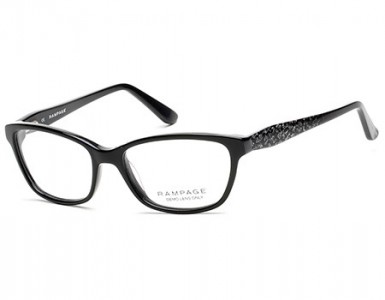 Rampage RA0157 Eyeglasses, 001 - Shiny Black