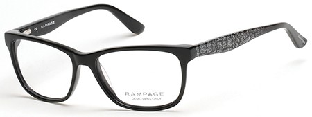 Rampage RA-0158A (RA0158) Eyeglasses, 001 - Shiny Black