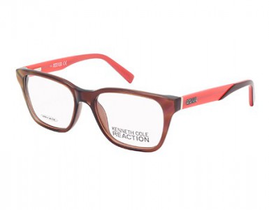 Kenneth Cole Reaction KC-0755 Eyeglasses, 048 - Shiny Dark Brown