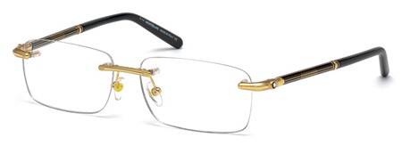 Montblanc MB-0492 Eyeglasses, 030 - Shiny Endura Gold
