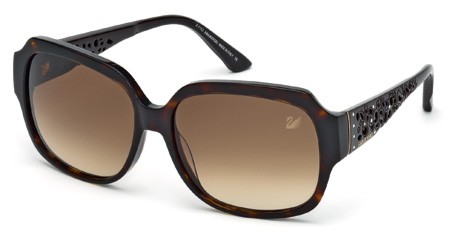 Swarovski DESIREÈ Sunglasses, 52F - Dark Havana / Gradient Brown