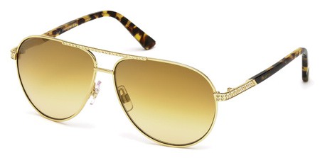 Swarovski ELIS Sunglasses, 32F - Gold / Gradient Brown