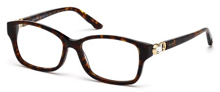 Swarovski DOLLY Eyeglasses, 055 - Coloured Havana