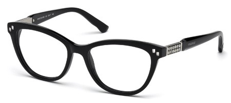 Swarovski DIXIE Eyeglasses, 001 - Shiny Black
