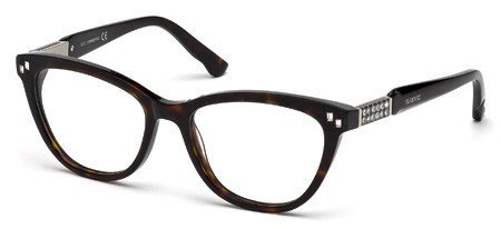Swarovski DIXIE Eyeglasses, 052 - Dark Havana