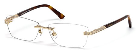 Swarovski DARA  SK5089 Eyeglasses, 28B - Shiny Rose Gold / Gradient Smoke