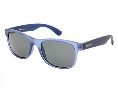 Timberland TB9063 Sunglasses, 91D - Matte Blue / Smoke Polarized