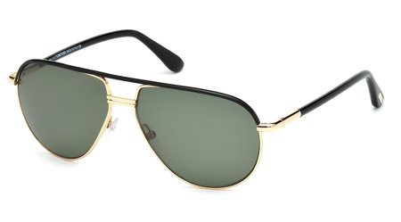 Tom Ford COLE Sunglasses, 01J - Shiny Black / Roviex
