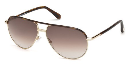 Tom Ford COLE Sunglasses, 52K - Dark Havana / Gradient Roviex