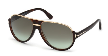 Tom Ford DIMITRY Sunglasses, 56K - Havana/other / Gradient Roviex