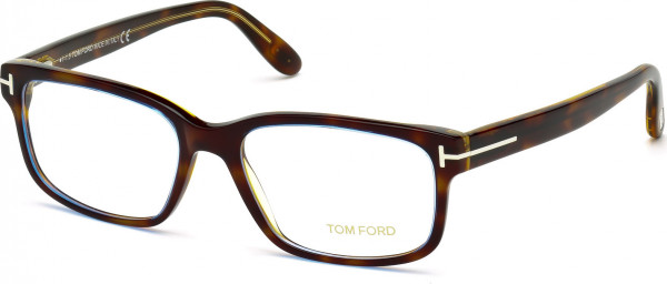 Tom Ford FT5313 Eyeglasses, 055 - Coloured Havana / Dark Havana