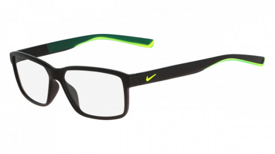 Nike NIKE 7092 Eyeglasses, (001) MATTE BLACK/VOLT