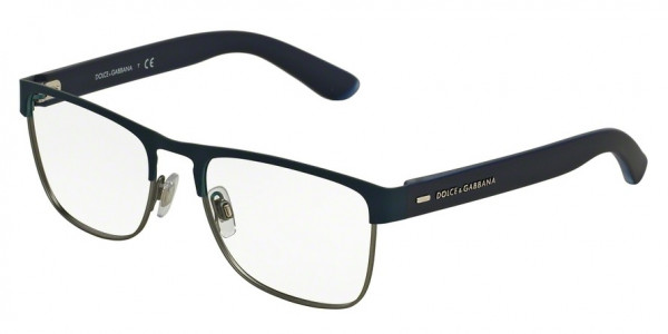 Dolce & Gabbana DG1270 Eyeglasses, 1263 BLUE RUBBER (BLUE)