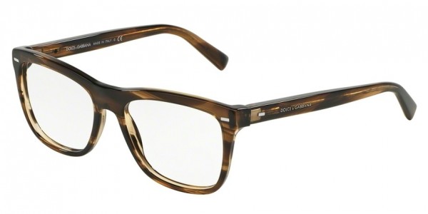 Dolce & Gabbana DG3226 Eyeglasses, 2925 STRIPED TOBACO (BROWN)