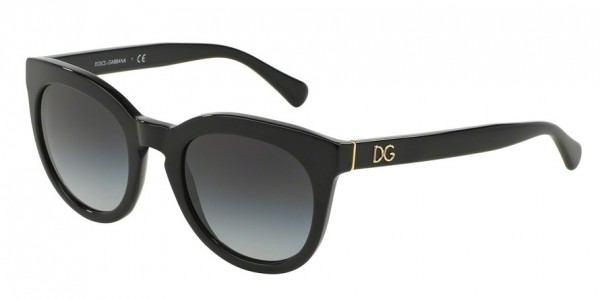 Dolce & Gabbana DG4249 Sunglasses, 501/8G BLACK (BLACK)