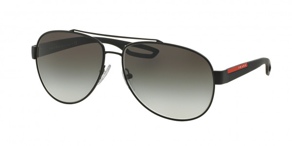 Prada Linea Rossa PS 55QS ACTIVE Sunglasses, DG00A7 ACTIVE BLACK RUBBER GREY GRADI (BLACK RUBBER)