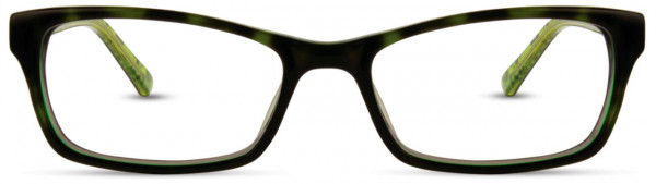 David Benjamin DB-190 Eyeglasses, 3 - Dark Olive Demi / Lime Leopard