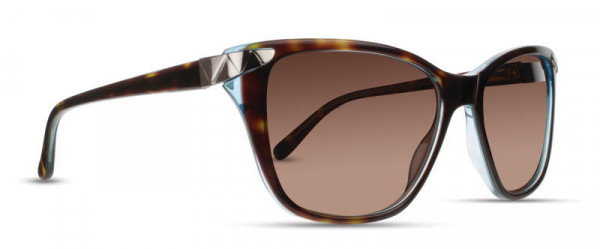 Cinzia Designs Cyprus Sunglasses, 2 - Tortoise / Sky / Gunmetal