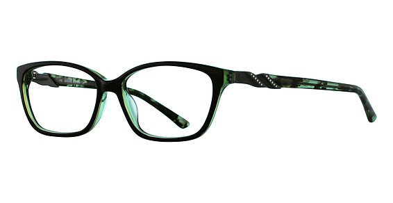 Adrienne Vittadini AV1162 Eyeglasses, Black/Green