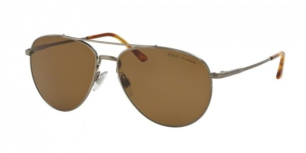 Polo PH3094 Sunglasses, 929183 AGED SILVER (SILVER)