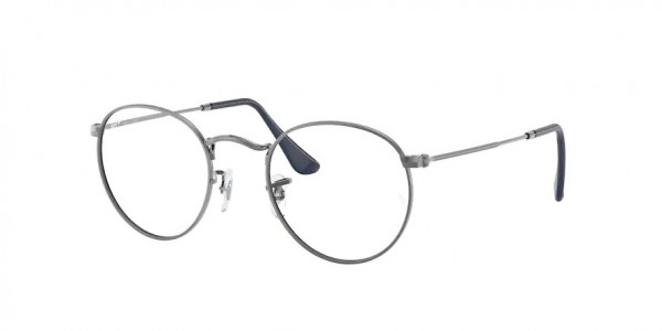 Ray-Ban Optical RX3447V ROUND METAL Eyeglasses, 2502 ROUND METAL GUNMETAL (GREY)
