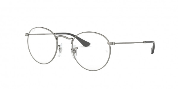 Ray-Ban Optical RX3447V ROUND METAL Eyeglasses, 2620 ROUND METAL MATTE GUNMETAL (GREY)