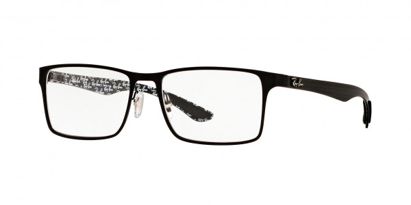 Ray-Ban Optical RX8415 Eyeglasses, 2848 MATTE BLACK (BLACK)