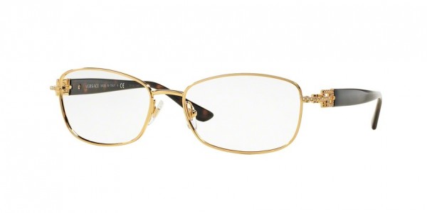 Versace VE1226B Eyeglasses, 1252 LIGHT GOLD (GOLD)