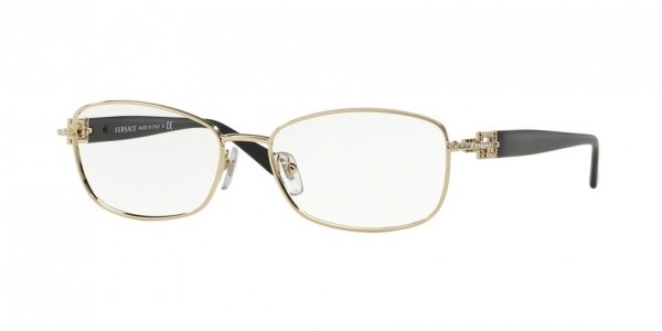 Versace VE1226B Eyeglasses, 1252 LIGHT GOLD (GOLD)