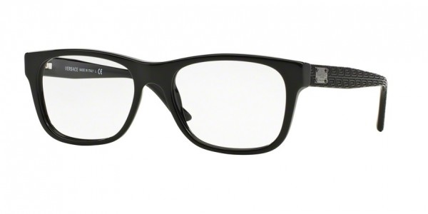 Versace VE3199A Eyeglasses, GB1 BLACK (BLACK)