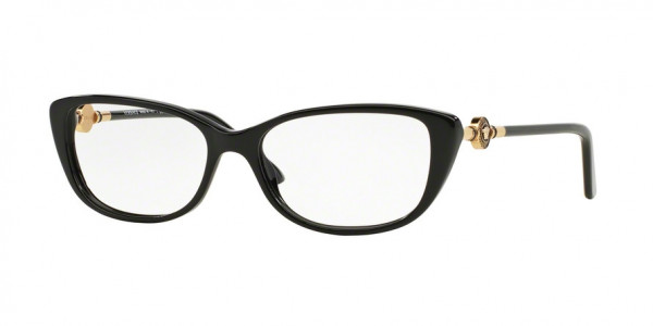 Versace VE3206A Eyeglasses, GB1 BLACK (BLACK)