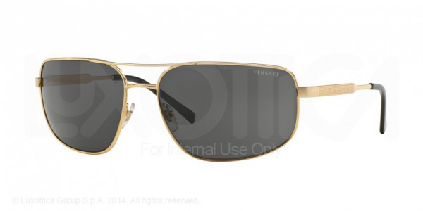 Versace VE2158 Sunglasses, 100287 GOLD (GOLD)