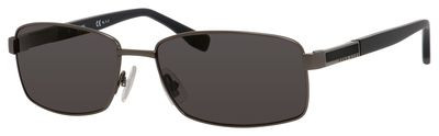 HUGO BOSS Black Boss 0706/P/S Sunglasses, 0LN4(M9) Semi Matte Dark Ruthenium
