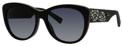 Christian Dior Dior Inedite/S Sunglasses, 0UI5(HD) Black Rubber