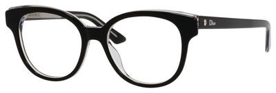 Christian Dior Montaigne 1 Eyeglasses, 0G99(00) Black Crystal