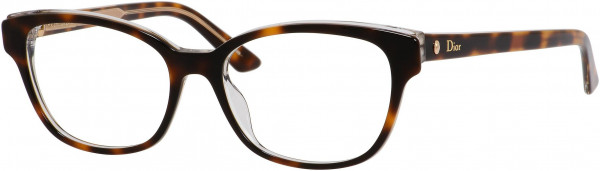 Christian Dior Montaigne 3 Eyeglasses, 0G9Q Havana Crystal