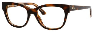 Christian Dior Montaigne 6 Eyeglasses, 0G7J(00) Havana Crystal Havana