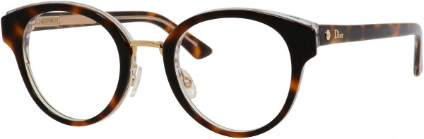 Christian Dior MONTAIGNE 7 Eyeglasses, 0G9Q Havana Crystal