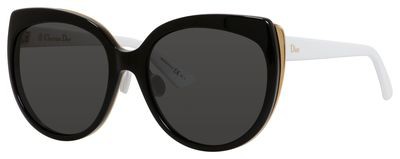 Christian Dior Diorific 1N Sunglasses, 03B8(Y1) Black Gold White