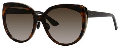 Christian Dior Diorific 1N Sunglasses, 03BZ(HA) Havana Gold Black