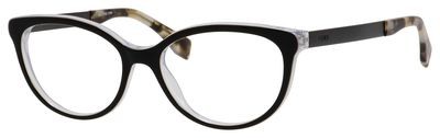 Fendi Ff 0079 Eyeglasses, 0DU0(00) Black Pearl Crystal