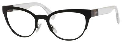Fendi Fendi 0081 Eyeglasses, 0E1B(00) Black Matte Pen White
