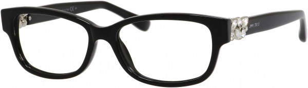 Jimmy Choo Safilo JC 125 Eyeglasses, 029A Shiny Black