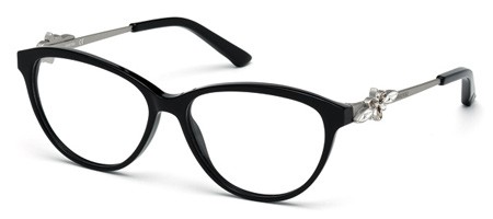 Swarovski EARTHA Eyeglasses, 001 - Shiny Black